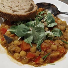 Nice. Added just one chilli, next time would even less. And next time pre-cooked chickpeas, as I completely forgot to cook them... For me, this was 10 servings, not 6.