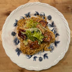 Served with noodles - delicious! Really is the best tofu ever. Don’t skimp on the ginger!!!