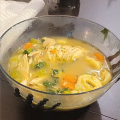 I used some chicken bouillon and onion powder to really make it pop. It's great on a cold day.