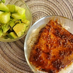 This is a compromise my family made, between this original recipe, and a variation of these tik tok salmon bowls going around. We all loved it!