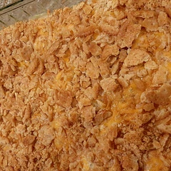 Used whole wheat crackers, added half cup shredded cheddar cheese and double the seasonings since others pointed out bland taste. Next time, may add peas and carrots to it instead of as a side dish.