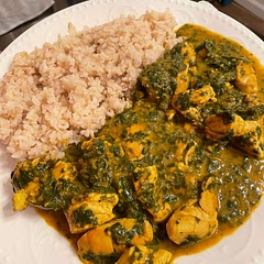 Doubled the recipe. Very tasty but next time I’d cut salt to just 2 tsp. Used coconut milk instead of yogurt.