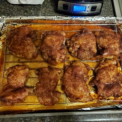 Easy recipe and very budget friendly if you already have seasonings on hand. Chicken was awesome and juicy!