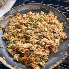 This is amazing and easy to make. The wife will have leftovers for the week while I’m out on the road working.