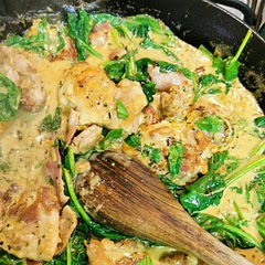 It looked good, had some good flavours, but it was too much on the heavy side for me. Maybe using double cream was the issue. Anyway, I wouldn't make it again.