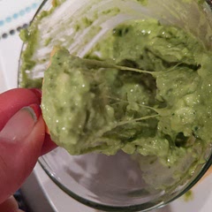 I made this recipe and instead of putting it on chicken I dipped pita chips in the dip. I wanted a smoother texture so I blend it up my artichoke and spinach in my blender. This was so easy It's definitely going to be a new party go-to!
