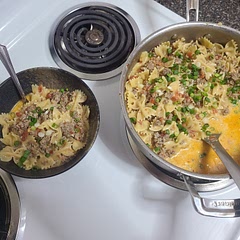 Made this with spicy Italian sausage. I used a full 32 oz box of chicken stock to make it "soupier". Add the cream at the end just before the cheese. Way tasty and a bit of heat. Made it twice in the last 2 weeks.