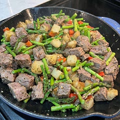 I swapped the green beans for asparagus