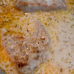 Used boneless pork chops. The wine sauce is delicious. I served itover yellow rice.