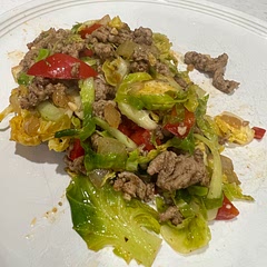 I substituted ghee for the coconut oil.