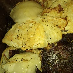 Needs cooking for a bit longer so that the cabbage isn't too wet or the stems too hard.
