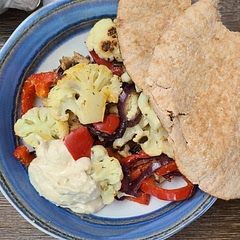 I based my tahini sauce in Greek yogurt instead and it was perfect. Added Harissa for spice, but loved it