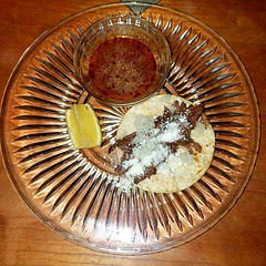 This was so, so good. Despite using a whole can of the chilis in sauce it didn't turn out too spicy. I was still able to feed it to my 3 year old. I highly recommend doing the tacos in the sauce!