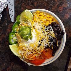 This was a very good and balanced dinner! Very good the next day.  Added hot sauce and jalapeño for a kick