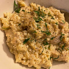 This was delicious! Added more seasonings and cheese but this is so warm and comforting and yummy.