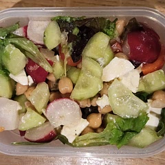 I made this for lunch with some tweaks, skipped bell pepper and onion but added fresh radishes and some greens. Great and easy recipe to bring to work.