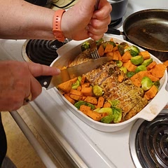 I dont have a big glass pan.