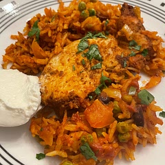 Loved. I used chicken breasts and smoked basmati