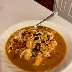 I added 2 cups of low sodium chicken broth and a can of white beans…SO good 🥰