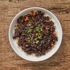 Delicious and super easy to make. However, if you’re looking for an authentic tasting bulgogi, this recipe will disappoint you.

I had to tweak it quite a lot to get to a flavor profile that seemed close to a bulgogi dish — the original recipe just tastes like beef and not much else. Added a lot more sugar, sesame seed oil, and soy sauce to combat the bland beefy taste.

I’ll try using honey next time to achieve a thicker consistency, but if you can get your hands on oyster sauce, I believe that’ll make for a great flavor booster.