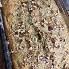 I’m baking this recipe for the second time in one week. It’s absolutely delicious and easy to make, my family loved it. I added some pecans on top and it tastes amazing!