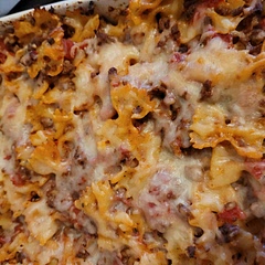 Didn't have Italian sausage so used minced beef and used paprika oregano and basil because I didn't have any Italian seasoning left. It was delicious kids really enjoyed it and I had enough for leftovers.