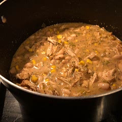 Super tasty! It was more like a soup than a traditional chili even though we only used 4 cups of broth instead of 5. We also added chili powder, onion powder, and garlic powder to spice it up a bit. Great comfort food.