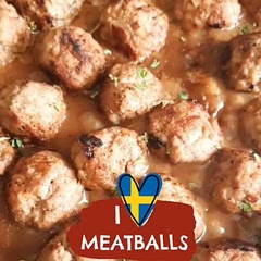 The recipe is perfect as it is. It makes enough meatballs for 2 days (1.5 oz each). I cook all the meatballs and freeze the half (before adding sauce).
Really recommend you the grilkryda, it's a spice mix which is easy to make at home