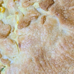 Ignore my pie crust that had to be pieced together.  I will be replacing my regular chicken pot pie recipe with this one.  Scrumptious 😋