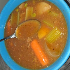 We had 4 lbs of stew meat, so I made a double batch in 2 crock pots. DO NOT RECOMMEND! My smaller crockpot came out beautifully and my larger one is STILL cooking 8 hours later. 

Keep in mind, this was MY doing, not the recipe. It's absolutely delicious. Next time I'll definitely make a single batch.
