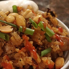 Yum! I overcooked the rice and it burnt on the bottom but was still great. Thank you for the recipe!