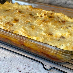This was really tasty.  We actually used less lamb but it was still really filling and lots of yummy leftovers since there were only 4 of us eating.