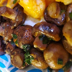 Yum! Reminds me of the all you can eat buffet mushrooms which are my favorite. Quick, easy, delicious.