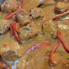 This dish turned out pretty darn good, but did take a while. At the suggestion of other reviewers, I added some extras to the sauce... Chicken broth, lime juice, extra soy sauce and siracha. Served with jasmine rice.