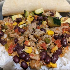Yuymmmmyy.  I made a few tortillas because I was expecting this to be bland, but I was wrong.  We paired it with rice, and boy did it hit the spot! Definitely making this again.