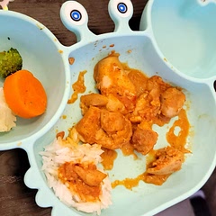 Didn't shred. Used bite sized pieces and added a few shakes of tumeric. Bet flavorful.  2 year old picky eaters ate it.