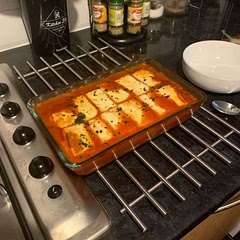 High salt due to tons of delicious halloumi so an occasional dish only I suspect……….