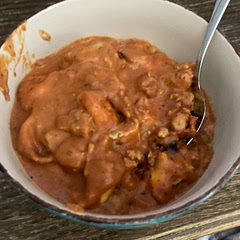 I didn’t bake it, just cooked in my skillet with a lid. Delicious!