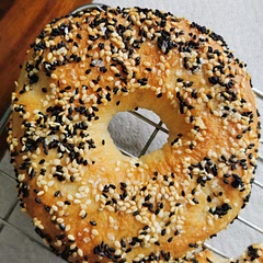 Absolutely wonderful recipe.  Not too laborious either.  The only thing to improve FOR ME is to use a little bit more salt (I used sea salt flakes) in the dough.