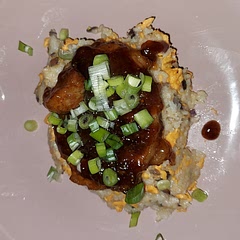 Added red onion to the fried rice