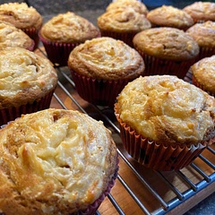 These muffins were delicious! They were moist and I loved the addition of the cream cheese. They are not too sweet. Perfectly balanced.