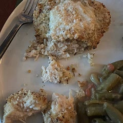 This was good but one thing I’ll do different next time is to use garlic powder instead of minced garlic in the garlic butter. I will make it again but I need to get a different Italian seasoning. The one I have clearly has red pepper flakes in it and that was a big surprise when I bit into the chicken.
Otherwise it was very good!