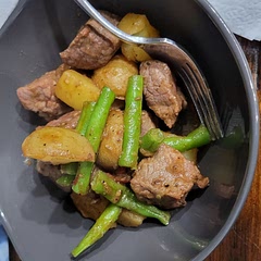 Cut the potatoes a little smaller