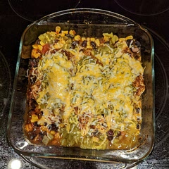 Flavorful and easy to make. I added Southwest Chipotle dressing on top for a bit of extra kick. Definitely took longer than the estimated 30-40 minutes in my oven.