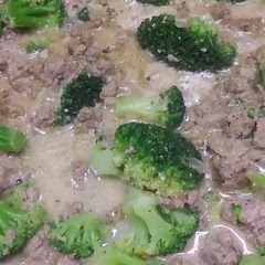 I made this recipe for the lazy girl weigh I didn't feel like forming the meatballs. Also I used ground turkey instead of beef. It tastes pretty yummy and I'm sure you could spice it up a bit if that is your liking