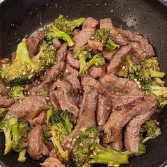 Amazing! Maybe add lemon? I should cut the meat it thinner than I did.