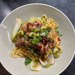 Used pak Choi 🥬 instead of kale and added Chinese mushrooms too - yummy 🤤