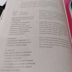 * See notes for recipe (photo).