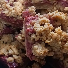 These were really simple to make. I doubled the recipe, but I used 24 oz. of organic raspberries. It's sweet, but not like baked goods sweet.