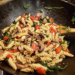 Added spinach instead of kale and roasted tomatoes